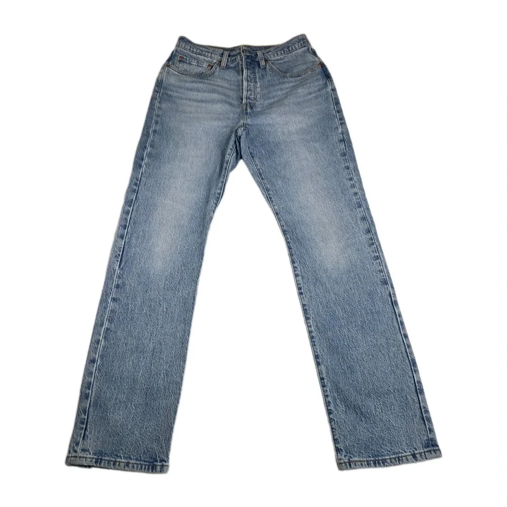 Levis Premium 501 XX Jeans Mens Size 30x32 Button Fly Light Blue Denim Pants